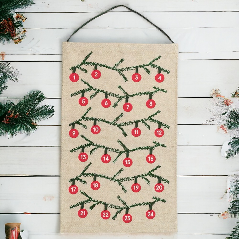 IKEA VINTERFINT Hanging Christmas‎ Advent Calendar 24 Loops (005.608.88) NEW